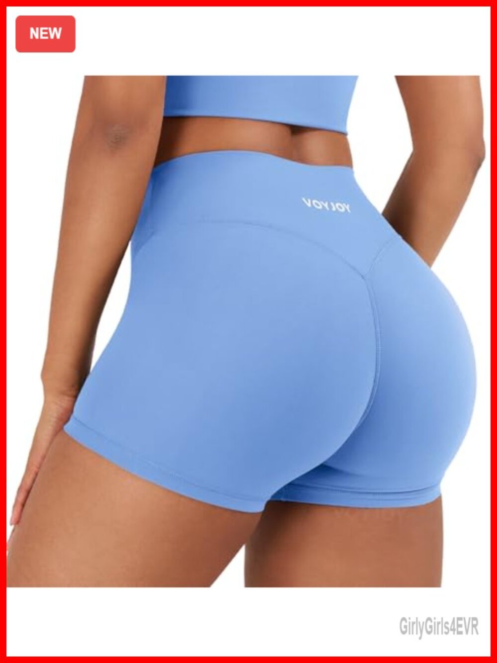 High Waisted Biker Shorts 3.6" No Front Seam Compression Gym Shorts